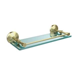  Allied Brass WP-1/16-GAL-SBR Wp 1 Gal Waverly Place Inch  Tempered Gallery Rail Glass Shelf, 16 Inch, Satin Brass : Tools & Home  Improvement