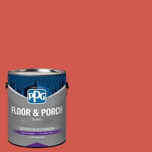 1 gal. PPG1189-6 Wet Coral Satin Interior/Exterior Floor and Porch Paint