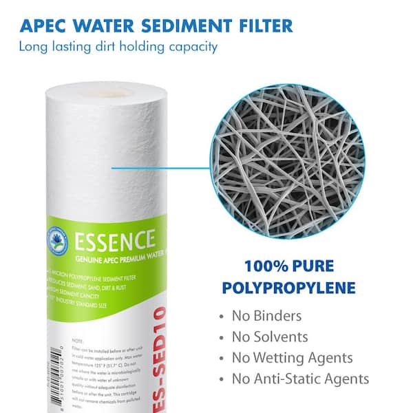 Essence 10 in. Replacement Pre-Filter Set with pH+ Calcium Carbonate Re-Mineralization Filter for ROES-PH75