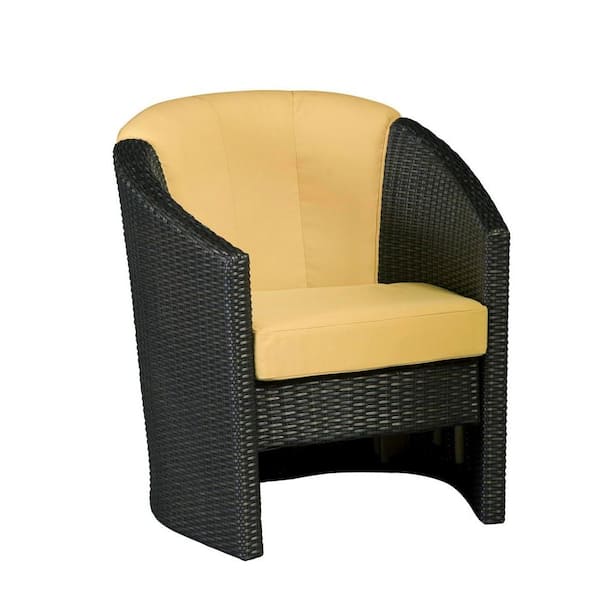 Home Styles Riviera Harvest Barrel Patio Accent Chair