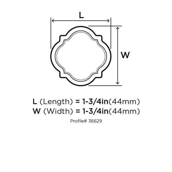 Satin Nickel Square Cabinet Knob with Mounting Hardware