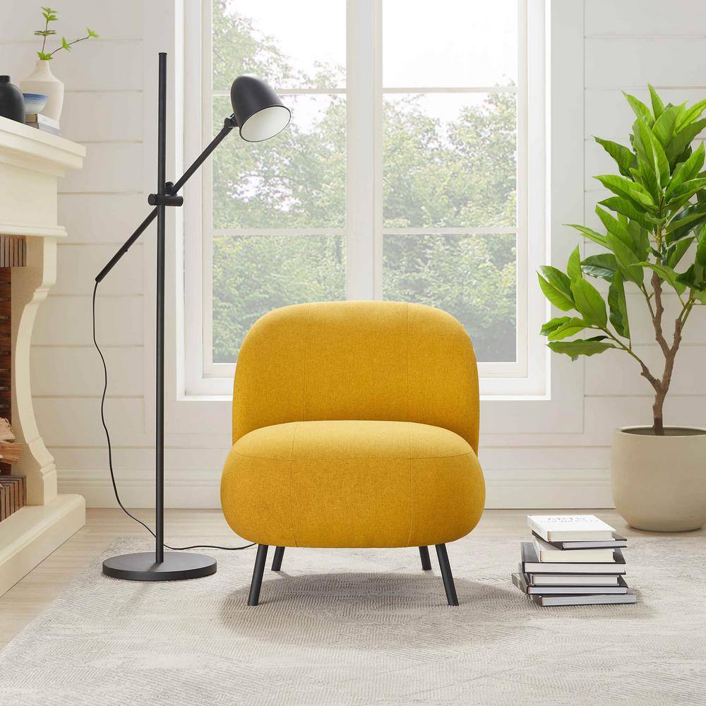 yellow designer chair