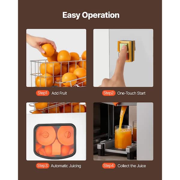 SVOPES Commercial Orange Juicer Machine Juice Extractor 120W