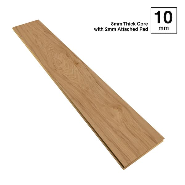 Krono Original Howell Elegant Brushed Hickory 10 mm T x 8 in. W Waterproof Laminate Wood Flooring (18.6 sqft/case)