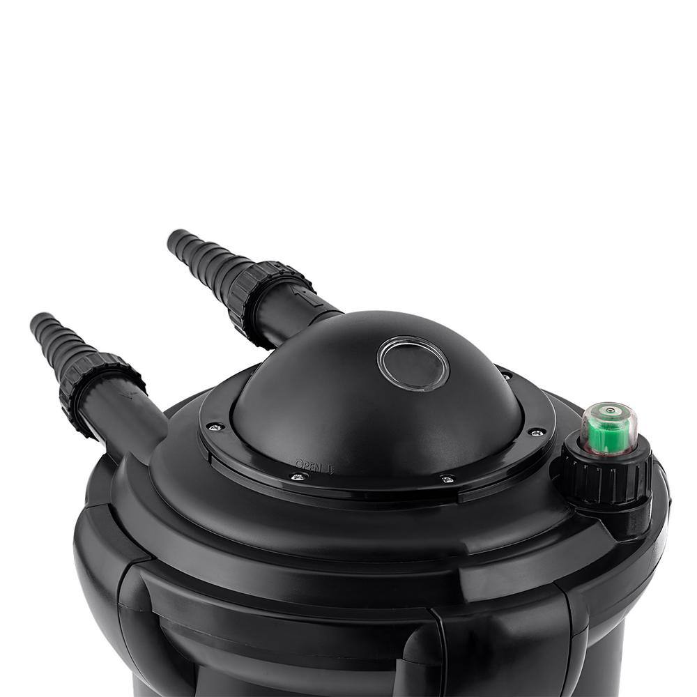 Black 15" Bio-Pure Pressure Pond Filter with Indicator