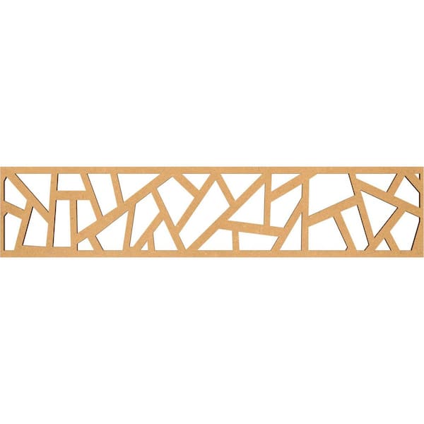 Ekena Millwork Harrisburg Fretwork 0.375 in. D x 46.75 in. W x 10 in. L MDF Wood Panel Moulding