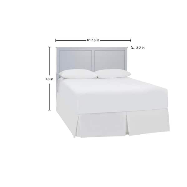 Stylewell Granbury White Wood Queen, How Long Is A Queen Size Headboard