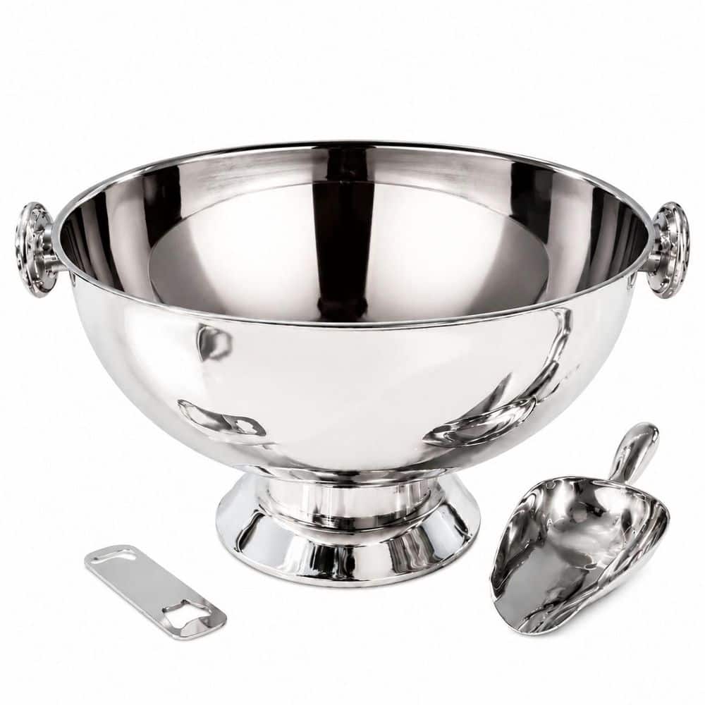 Large Silver Stainless Steel Beverage Tub with Handles and Scoop for Parties, Bars and Events price history on PriceWatchPro