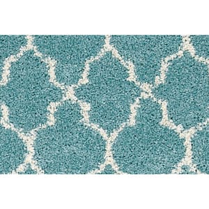 6 in. x 6 in. Twist Carpet Sample - Casanova - Color Aqua