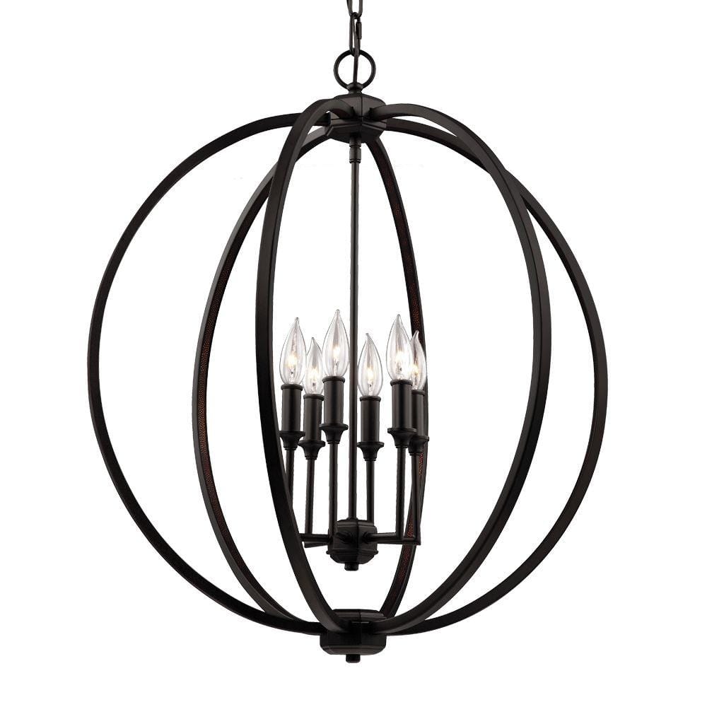 Feiss Lighting - Six Light Pendant - Corinne - Pendant 6 Light in Transitional