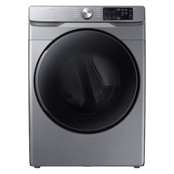 Samsung 7.5 cu. ft. Vented Electric Dryer with Steam Sanitize+ in Platinum