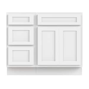 39 in. W x 21 in. D x 32.5 in. H Bath Vanity Cabinet without Top in White