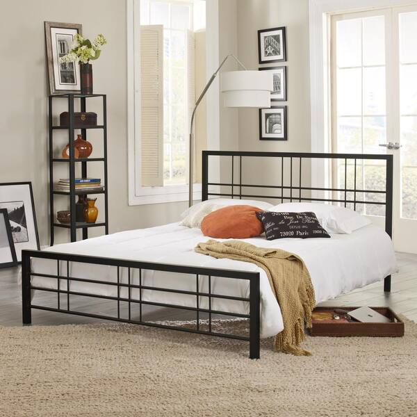 Rest Rite Courta Black Twin Bed Frame