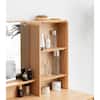 Harper & Bright 2-Piece Oak Wood Vanity Set with Mirror