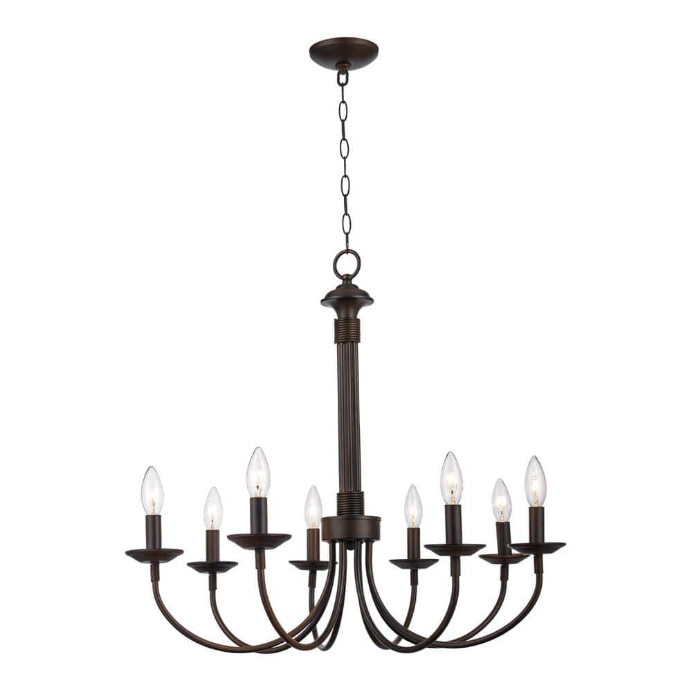 Colonial Elegance 26.5" Rubbed Oil Bronze Outdoor Candle Chandelier