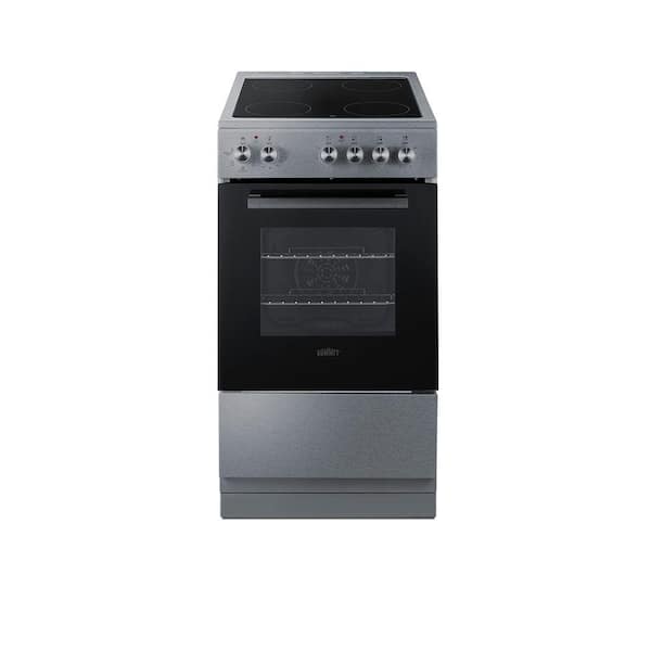 Summit Appliance 20 in. 4 Element Slide-in Electric Range with