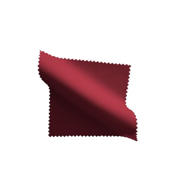 90 in. x 156 in. Cranberry Solid Polyester Poplin Rectangular Tablecloth