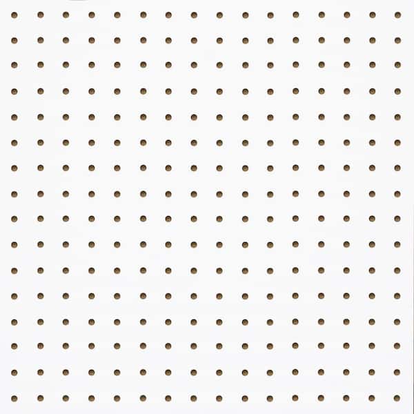 Pegboard White Panel (Common: 3/16 in. x 4 ft. x 8 ft.; Actual