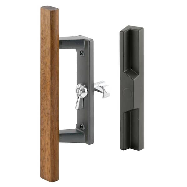 Prime-Line Diecast With Wood Handle, Gray, Patio Door