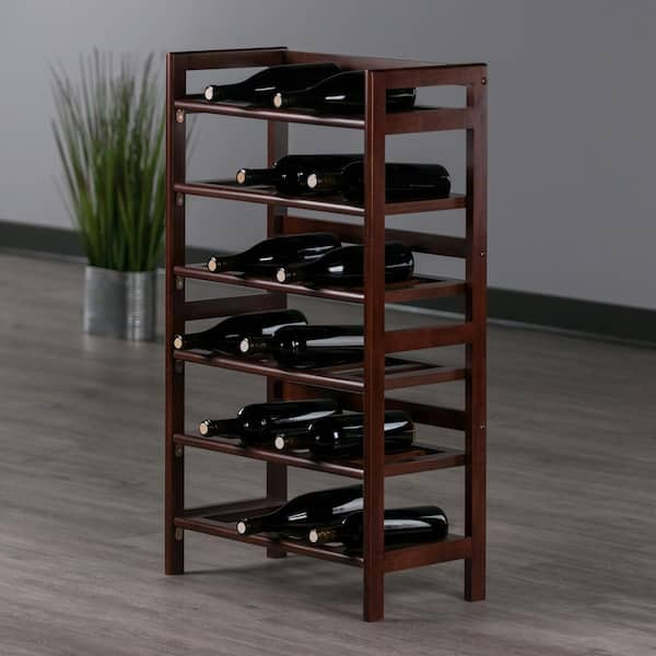 Wine 2025 rack walnut