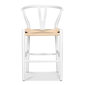 Weave Counter Stool in White