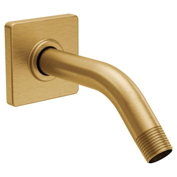 90° 2.5 in. Standard Shower Arm in Brushed Gold