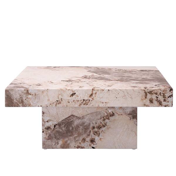 Acme Furniture Fultan 36 in. Engineered Stone Finish Square Acme Furniture Fultan 36 in. Engineered Stone Finish Square