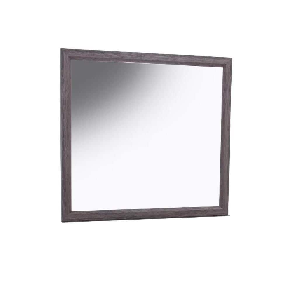 Foil Gray 1 in. W x 35 in. H Modern and Contemporary Rectangle Wood Framed Mirror price history on PriceWatchPro