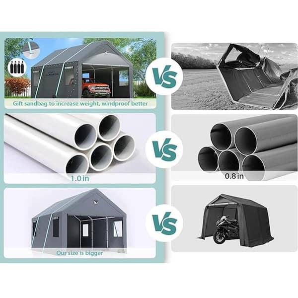 PB Tarp 8×10 Versatile Roof Hanjet Heavy Duty Tarp Waterproof Outdoor Tarps Multi