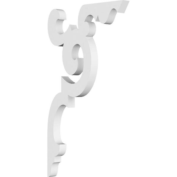 Ekena Millwork 5/8 in. W X 11 in. H X 6-1/2 in. D PVC Benson Bracket