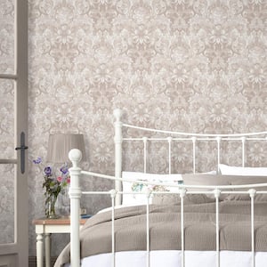 Apolline Dove Grey Non-Woven Paste the Wall Removable Wallpaper