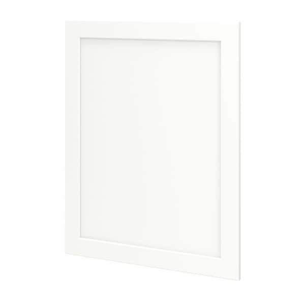 Shaker Full Overlay 23.56 in. W x 29.88 in. H Decorative Door Base End Panel in Linen White