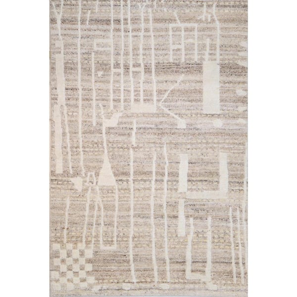 BASHIAN Jasiah Camel 5 ft. x 8 ft. (5 ft. x 7 ft. 6 in.) Geometric Transitional Area Rug