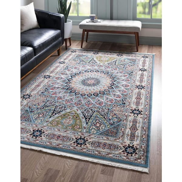 Narenj Adams Blue 8' 0 x 10' 0 Area Rug