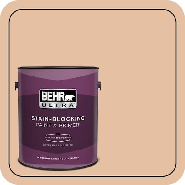 BEHR ULTRA 1 gal. #BIC-01 Fabulous Fawn Extra Durable Eggshell Enamel Interior Paint & Primer