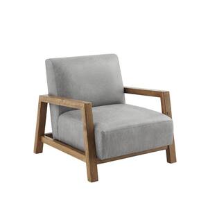 Easton 29 in. Gray Fabric Arm Chair