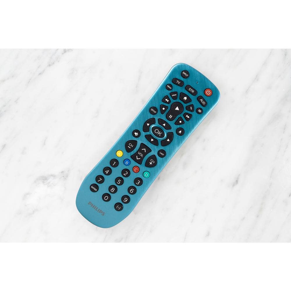 Philips Brushed Electric Blue 3-Device Universal Remote Control