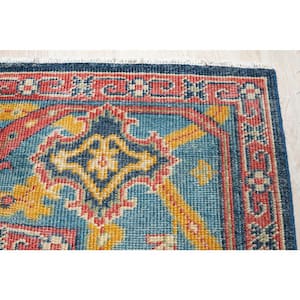 Blue Navy 9 ft. x 12 ft. Hand Knotted Wool Classic Bidjar Area Rug