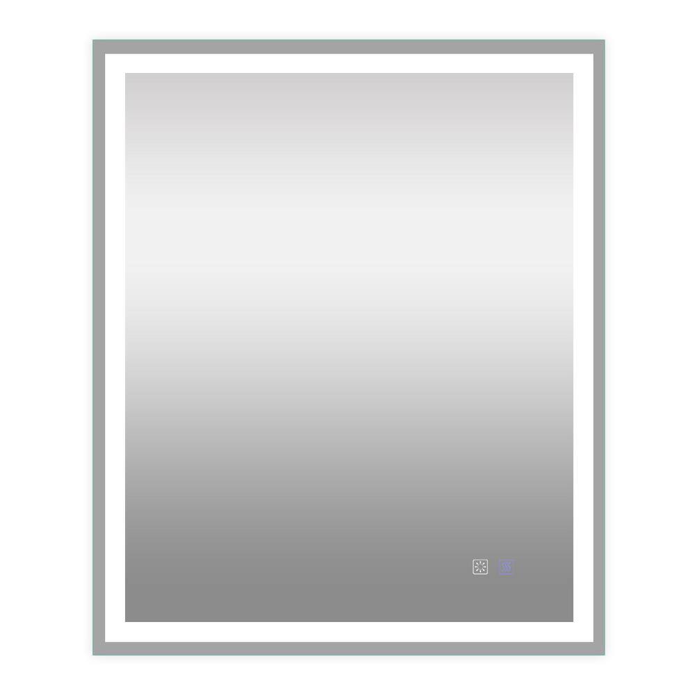 36.00 in. W x 30.00 in. H Rectangular Frameless Anti-Fog Wall Mount Bathroo