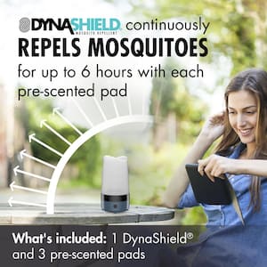 DynaShield Mosquito Repellent in Ocean White with Refills (8-Pack)
