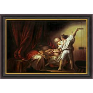 33 in. x 45 in. "The Bolt c. 1778" by Jean-Honore Fragonard Framed Wall Art