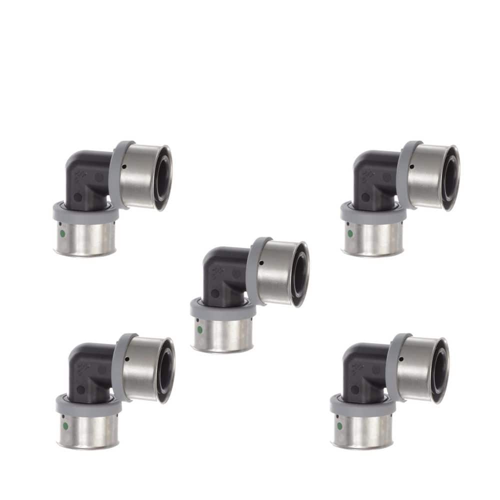 PureFlow 1-1/2 in. x 1-1/2 in. Press Polymer 90° Elbow (5-pack) price history on PriceWatchPro