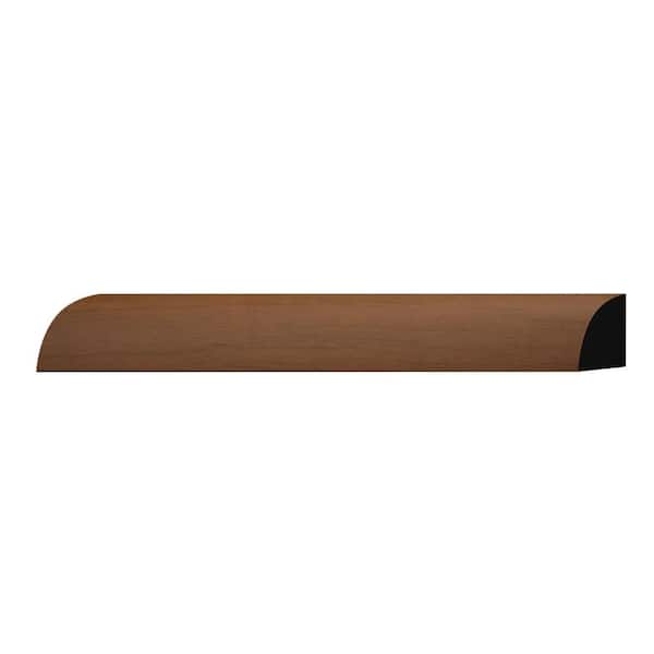 Ekena Millwork WM107 0.625 in. D x 0.625 in. W x 6 in. L PVC Quarter Round Sample