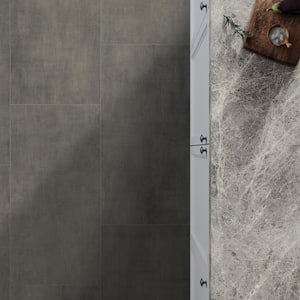 Unico Smoke 24 in. x 48 in. Concrete Look Porcelain Floor and Wall Tile (15.50 sq. ft./Case)