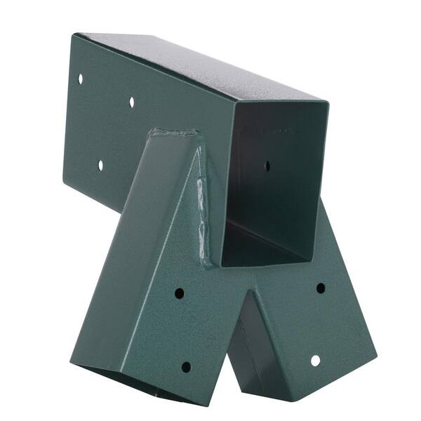 2 Brackets Heavy Duty Steel 1-2-3 A-Frame Swing Pair Set Green Powder-Coated 