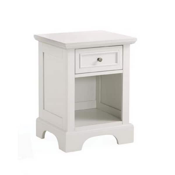 HOMESTYLES Naples 2-Piece White Queen Bedroom Set