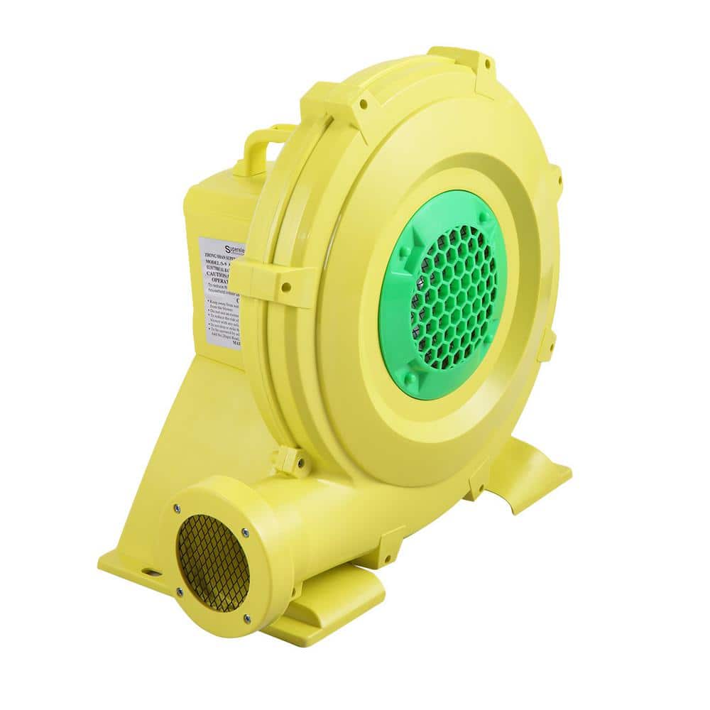 Yellow and Green 950 Watt 1.25 HP Inflatable Bounce House Blower