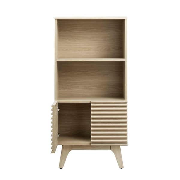 MODWAY Render Display Cabinet Bookshelf in Oak EEI-6229-OAK - The
