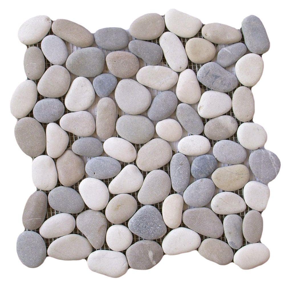 Flat Venetian Medici 12 in. x 12 in. x 9.65 mm Pebble Blend Mesh-Mounted Mosaic Tile (1 sq. ft / piece) price history on PriceWatchPro