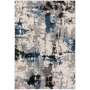 Apollo Grey 5 ft.1 in. x 7 ft.5 in. Abstract Polypropylene Area Rug